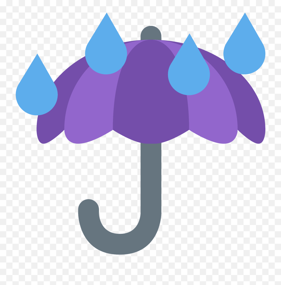 Umbrella With Rain Drops Emoji Meaning With Pictures - Rain Emoji Emoji Png,Lightning Bolt Emoji