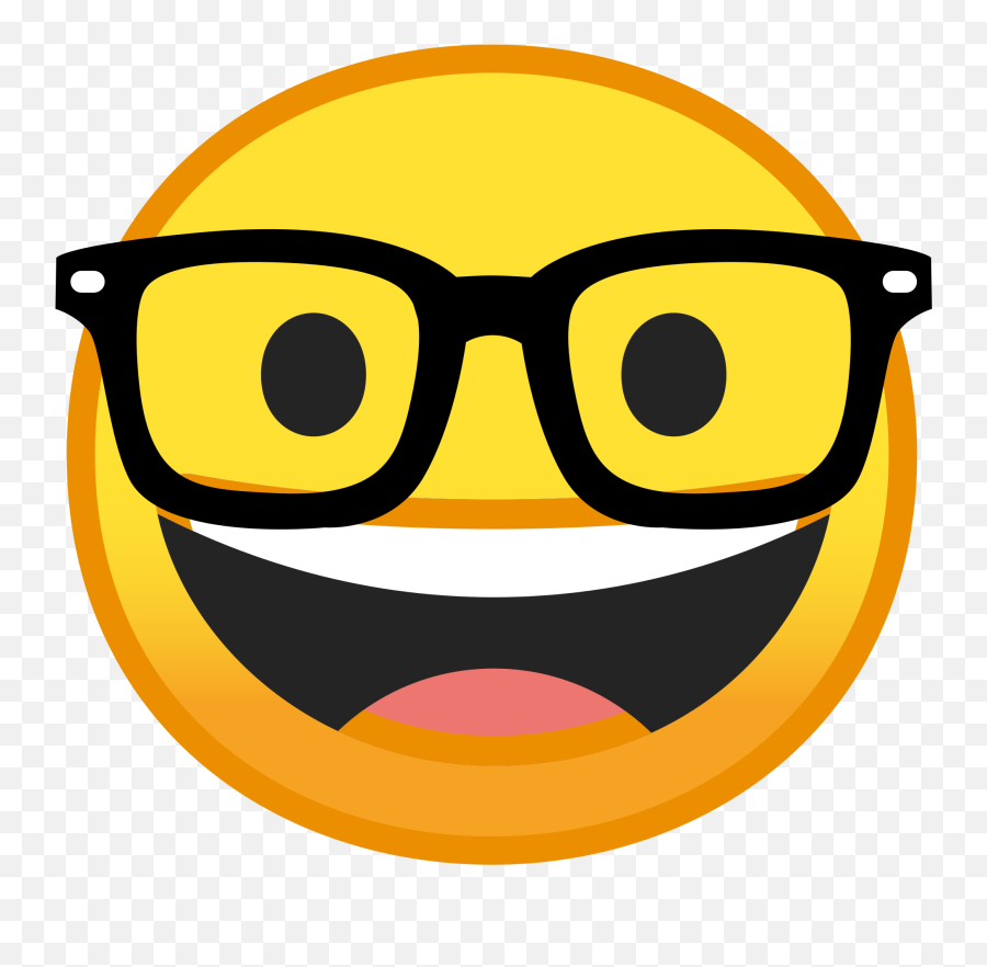 Nerd Face Icon Noto Emoji Smileys Iconset Google - Emoticon Nerd,Steam Nose Emoji