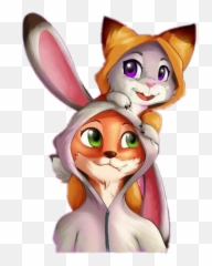 Cartoondisneypijamazootopia Sticker By Nrggiulia83 - Cute Fox Zootopia Emoji,Disney Emoji Zootopia