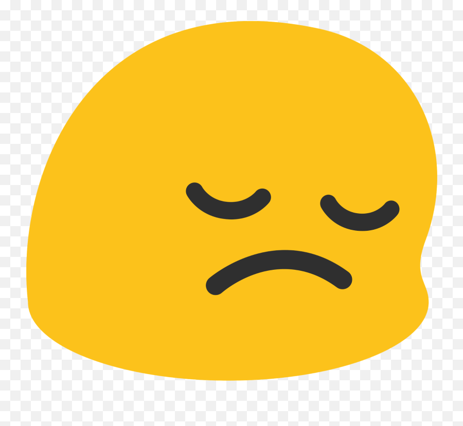 Pensive Face Id 7234 Emojicouk - Android Sad Blob Emoji,Yin And Yang Emoji