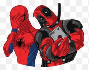 Vk Sticker - Deadpool And Spiderman Stickers Emoji,Spiderman Emojis