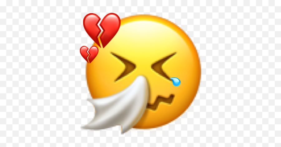 Emoji Text Trending Picsart Night Sticker By U203c - Sneezing Face Emoji Png,Night Emoji