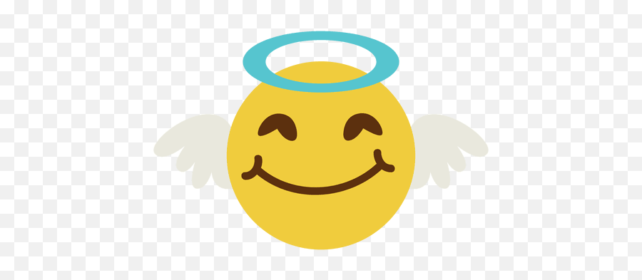 Smiling Angel Face Emoticon 6 - Cara De Angel Png Emoji,Halo Emoji