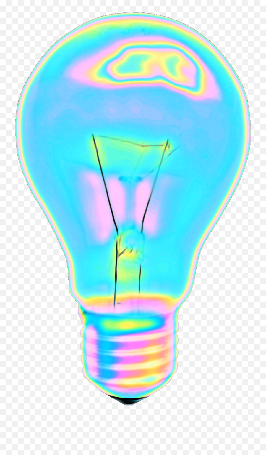 Light Bulb Lightbulb Sticker - Holographic Light Bulb Emoji,Light Bulb Emoji