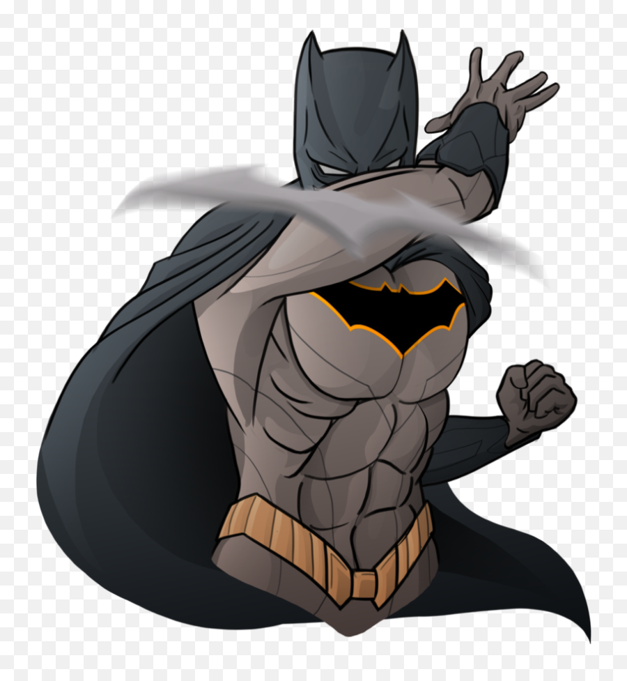 Download Hd Batarang Drawing Batman - Batman Fan Art Png Emoji,Arkham City Background Emoticon