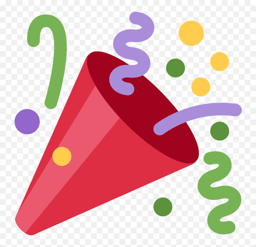 Party Popper Emoji Clipart - Transparent New Year Icon,Firecracker Emoji