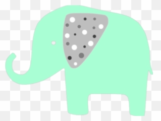 Elephant Clipart Mint - Dot Emoji,Mint Colored Emojis