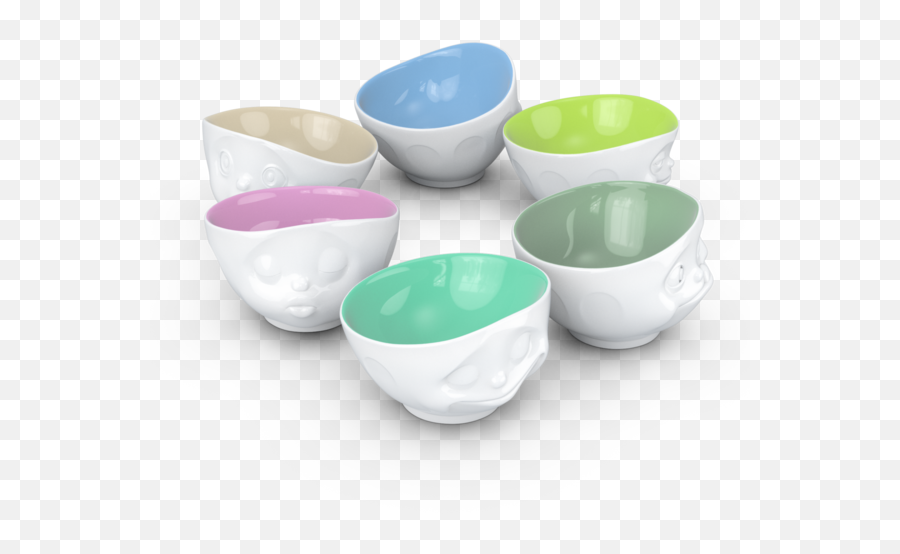 Emoji Bowl Set 6 - Punch Bowl,Nuts Emoji