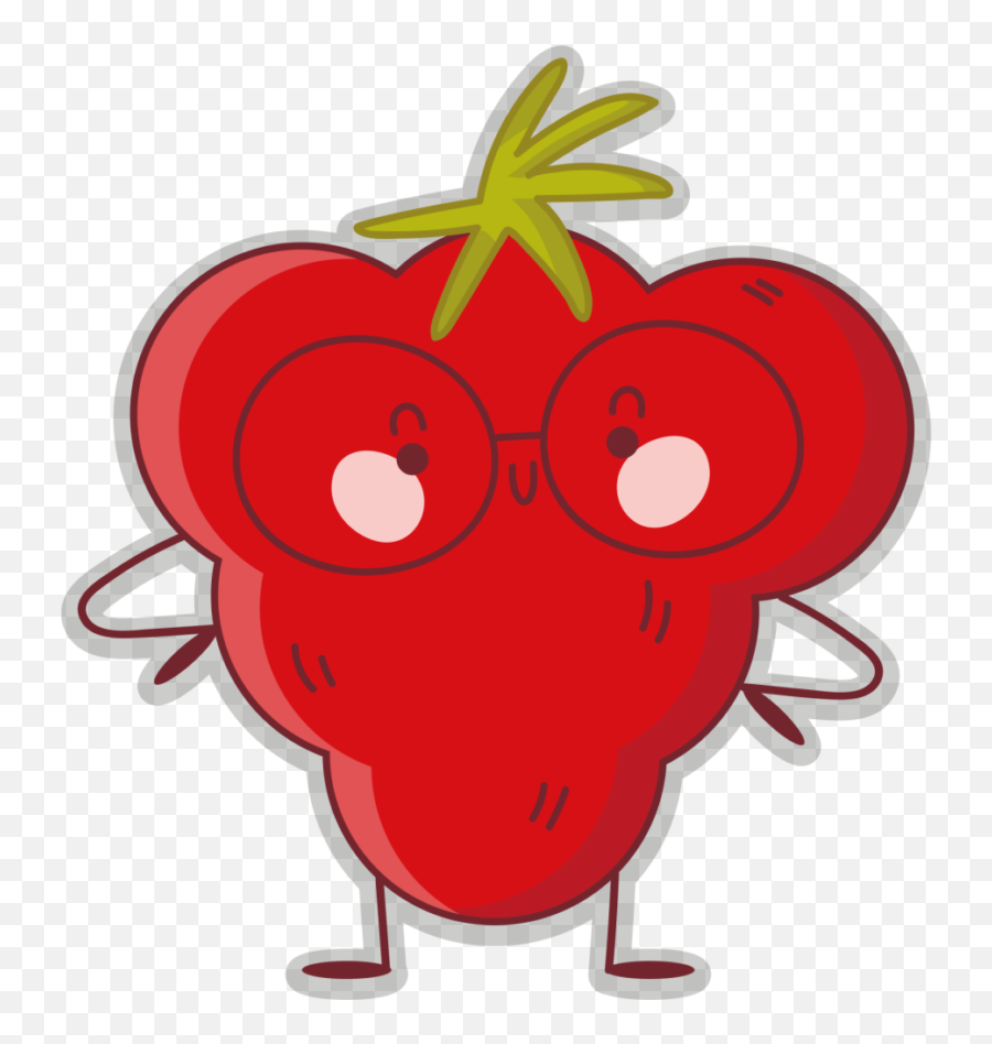 Strawberry In Glasses Hoodie - Fresh Emoji,Anime Comic Emotions