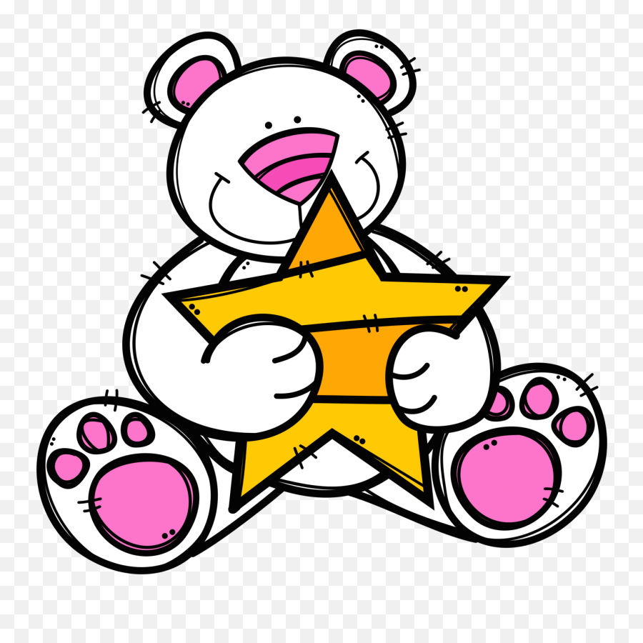 Bears Hugging Stars Clip Art - Melonheadz Bear Png Melonheadz Clipart Bear Emoji,Calvin And Hobbes Emoticons