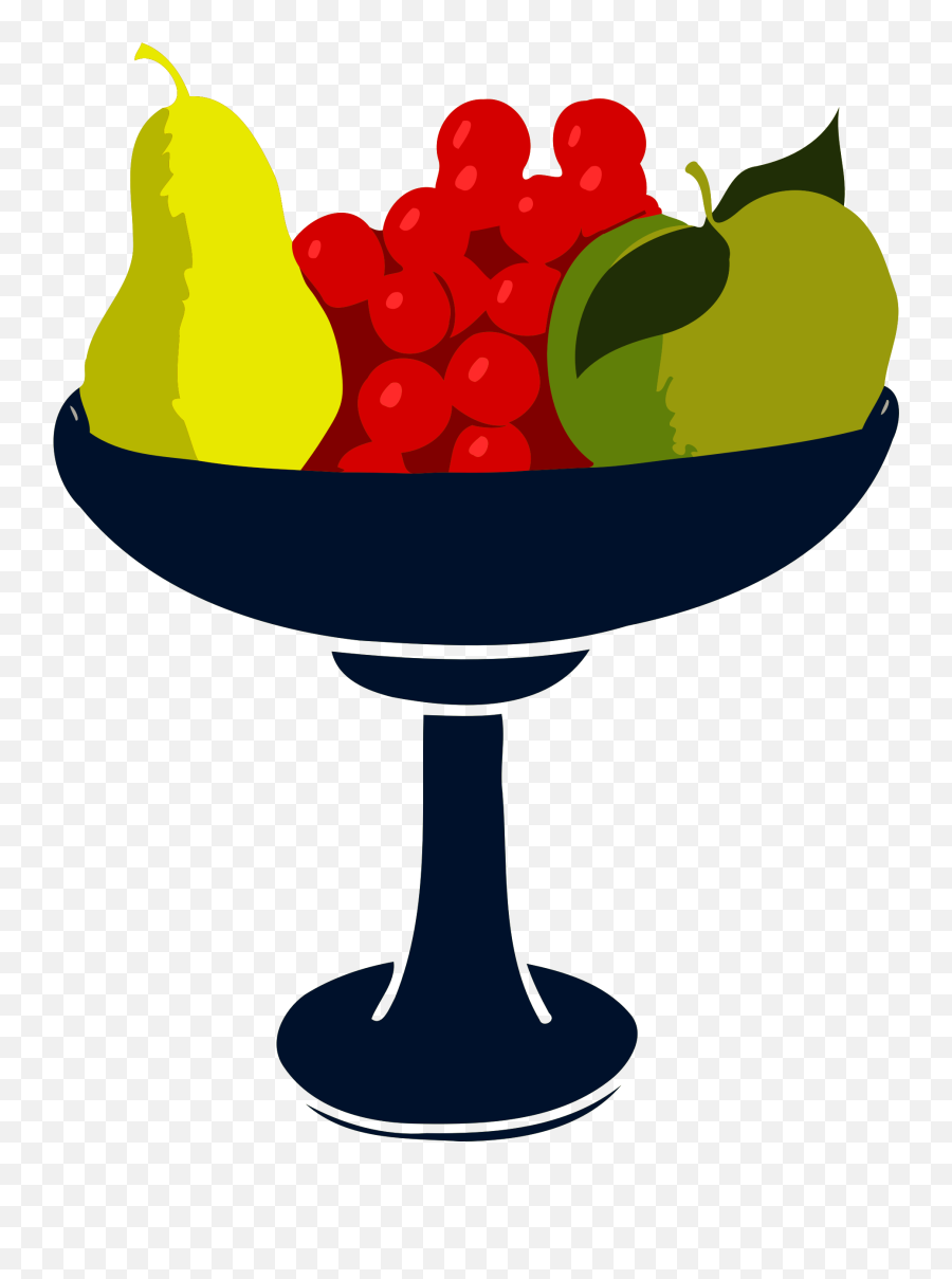 Modern Fruit Bowl Png - Dinhavaidosa Cartoon Clipart Bowl Of Fruit Emoji,Lombardi Trophy Emoticon