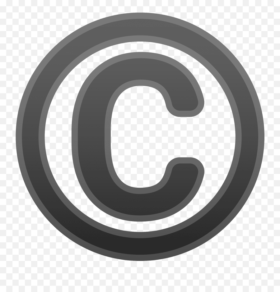 Copyright Emoji Clipart - Sinal De Copyright Png,Copyright Free Emojis