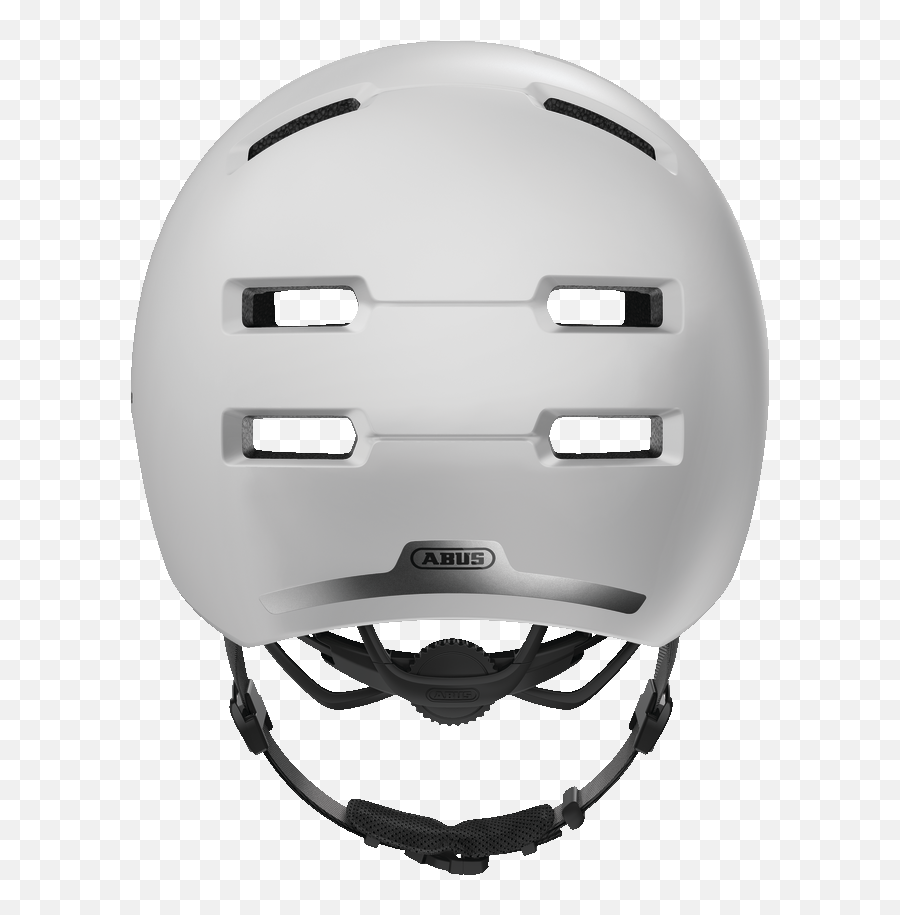 Skurb Polar White L - Fahrradhelm Abus Emoji,Hockey Mask Emoticon