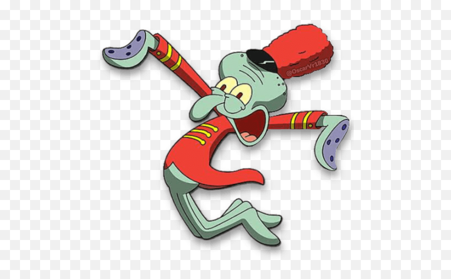 Calamardo - Squidward Sticker Emoji,Emoticon Ojos Llorososo