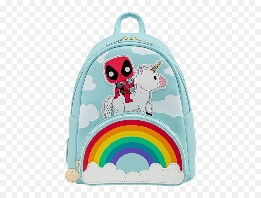 Loungefly X Marvel Deadpool 30 Aniversario - Unicornio Arco Deadpool Unicorn Backpack Emoji,Como Hacer Lapiseras En Forma De Emojis