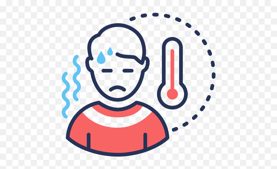 Fever Coronavirus Symptom Temperature Free Icon Of - 12 Hour Clock Icon Emoji,Emoticons Fever