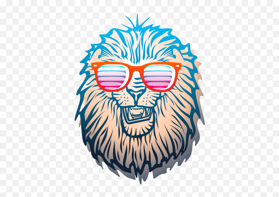 Lion Head Free Svg - Cool Leo Emoji,Emo Fish Emoticon Png