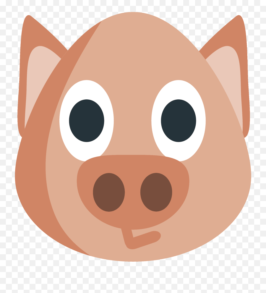 Pig Face Emoji Clipart - Happy,Pig Face Emoji