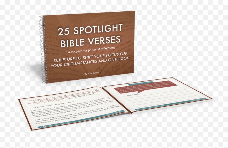 25 Spotlight Bible Verses Ebook - Julie Sunne Emoji,Verse About Being Aware Of Your Emotions