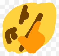 Meme Emoji Thinkingemoji Sticker - Language,Thinking Emoji Meme Transparent