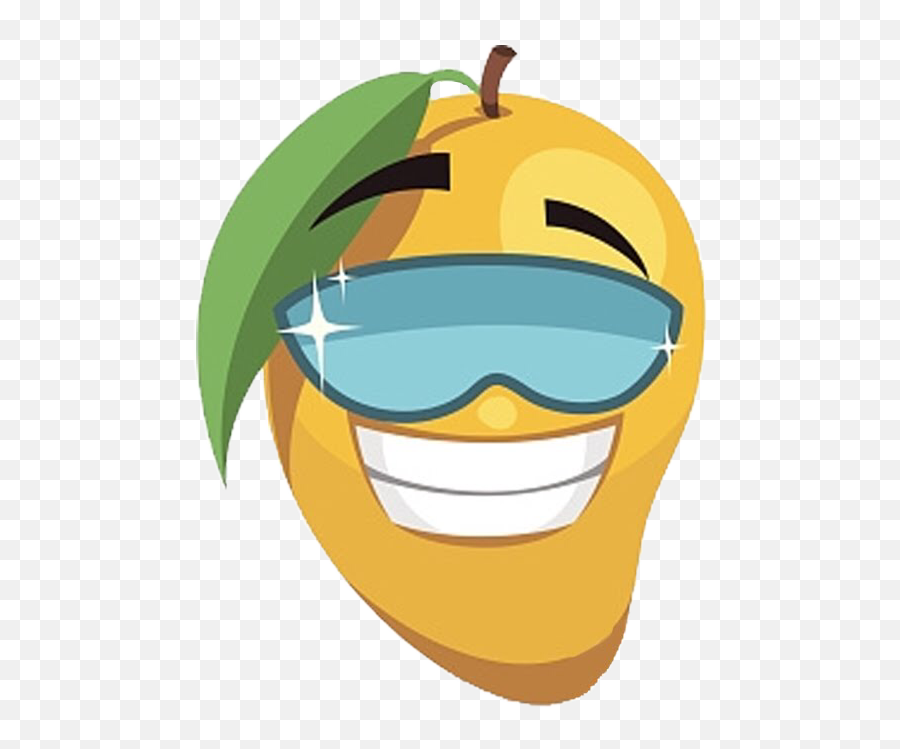 Mango Cartoon Character Funny Sticker By Sleeps Mum Emoji,Smooth Emoticon