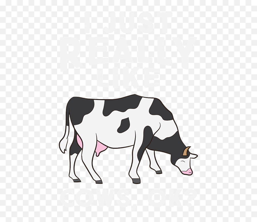 I Just Really Like Cows Funny Cow Farmer Greeting Card For Emoji,Black Farmer Emoji