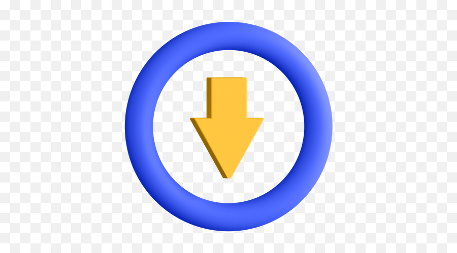 Premium Down Arrow 3d Illustration Download In Png Obj Or Emoji,Arrow Below Emoji