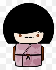 Kokeshi Animated Japanese Dolls - Hair Design Emoji,Japanese Dolls Emoji