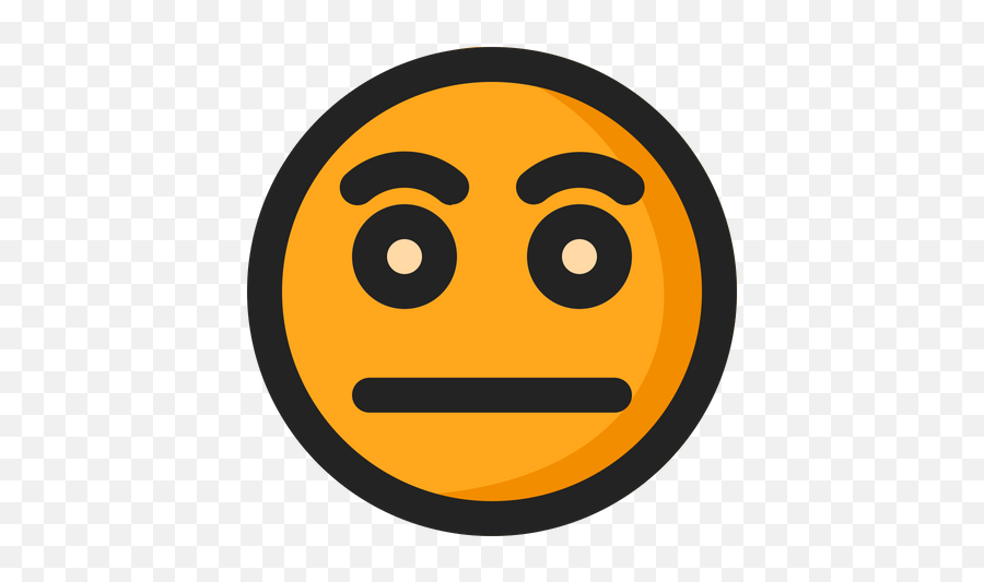 Emoji Emoji Icon Of Colored Outline - Happy,Pouting Emoticon