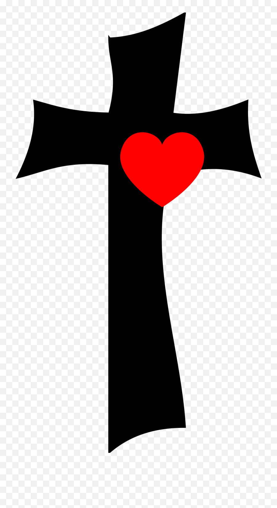 Christian Cross Heart Drawing Symbol - Cross Heart Clip Art Cross Heart Clip Art Emoji,Emoji Cross Stitch Patterns