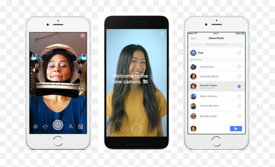 Facebooku0027s New Camera Il Nuovo Clone Di Snapchat - Facebook Camera Filter Ui Emoji,Simone Biles Emoji