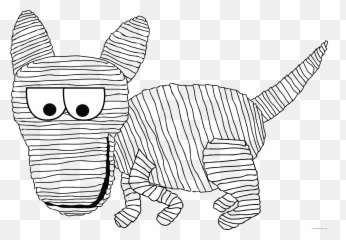 Cartoon Dog Coloring Pages Cartoon Mummy Dog Zwecld Clipart - Mummy Cartoon Ancient Egypt Emoji,Mummy Emoji