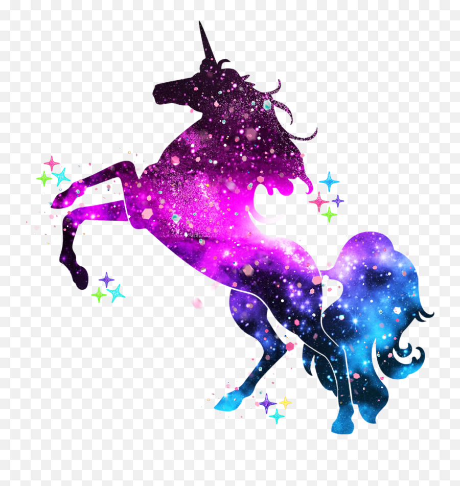 Wallpaper Unicorn Galaxy Glitter - Novocomtop Emoji,Galaxy Emoji Wallpapers
