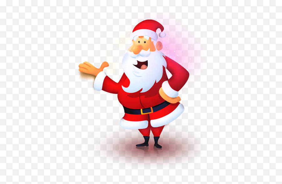 Santa Claus Magic Background Transparent Png - Senta Png Emoji,Father Christmas Emoji