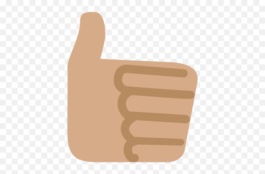 Thumbs Up Medium Skin Tone Emoji - Thumb Up Emoji Twitter,Thumb Up Emoji
