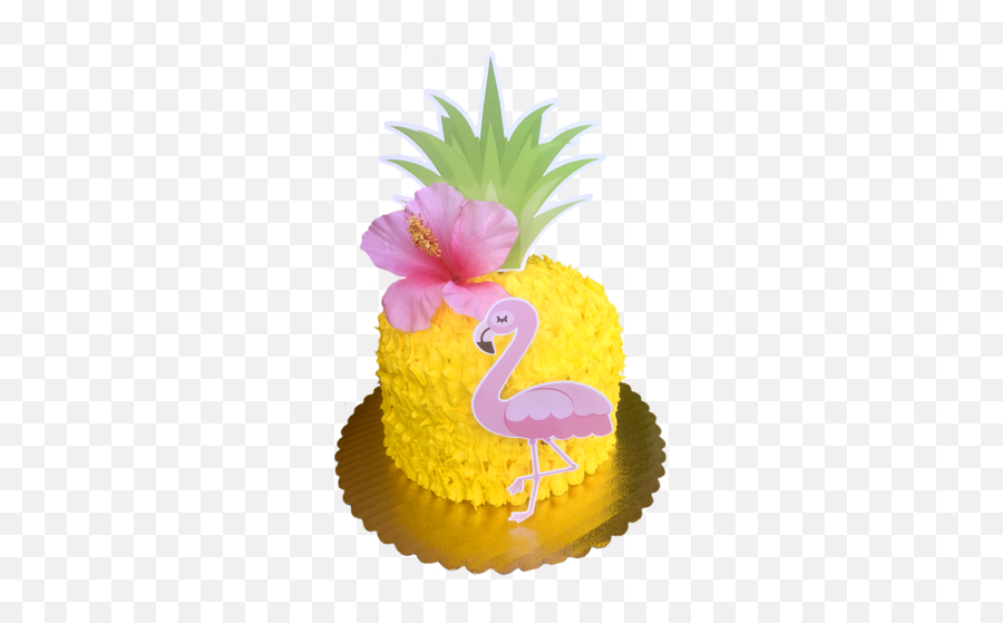 Collections Of Pineapple Birthday Cake - Pineapple Flamingo Cake Ideas Emoji,Emoji Birthday Card Ideas