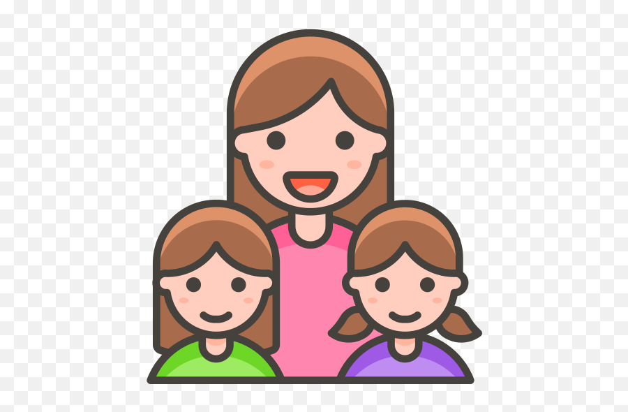 Family Woman Girl Girl Free Icon Of 780 Free Vector Emoji - Office Worker Icon Png,Friendship Emoji