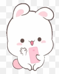 Happy Bunny 3 Stickers For Whatsapp - Happy Bunny Whatsapp Sticker Emoji,Bunny Girls Emoji