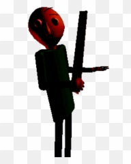 Hi Little Sticker - Black And Red Baldi Emoji,Baldi Emoji