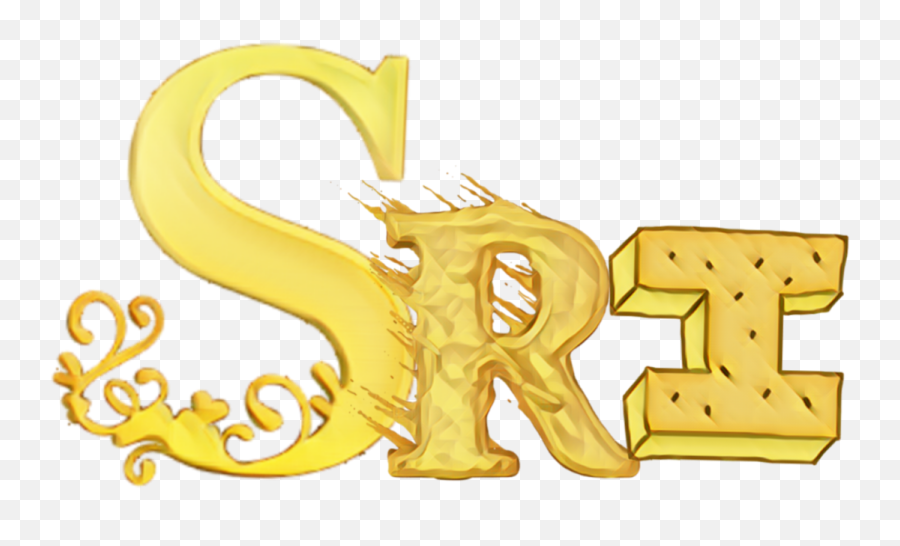 Name Nametag Sri Gold Golden Text - Language Emoji,Nametag Emoji