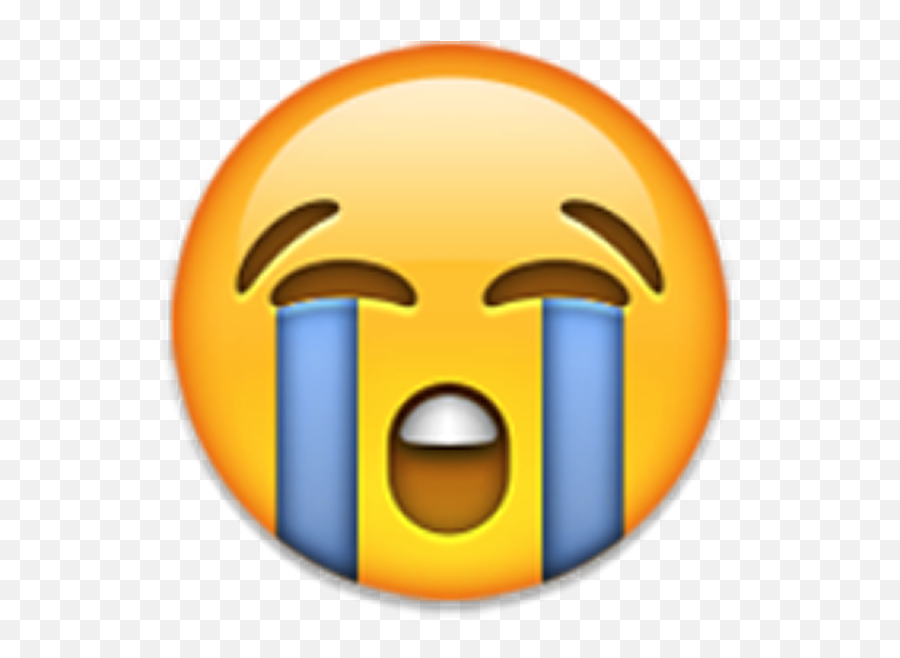 Download Png Transparent Cry Emojis - Crying Emoji,Sad Face Emoji
