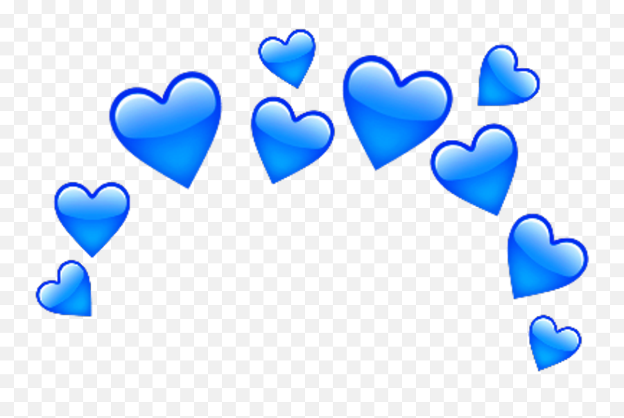 Love Amor Emoji Sticker Crown Sticker - Krk Kalp Emoji Siyah,Corazon Azul Emoji