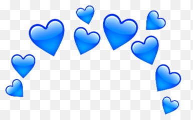 Love Amor Emoji Sticker Crown Sticker - Krk Kalp Emoji Siyah,Corazon Azul Emoji
