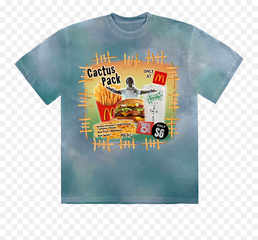 Travis Scott Burger Price Uk - Cactus Pack Vintage Bootleg T Shirt Emoji,Mcdonalds Emoji 10
