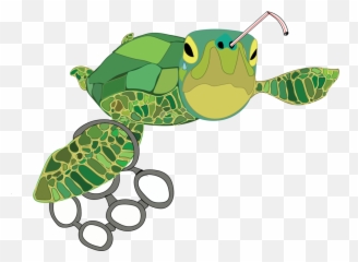 Sea Turtle Trivia - Turtle With Straw In Nose Drawing Emoji,Google Turtle Emoji