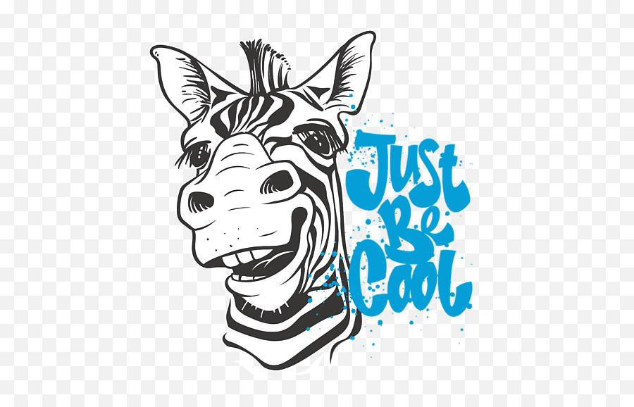 Just Be Cool Zebra Goofy Horse Weekender Tote Bag - Zebra Safari Shirt Design Emoji,Iphone Face Emojis Goofy