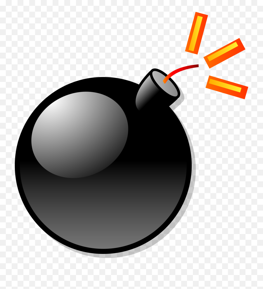 Bomb Svg Clear Background - Transparent Background Cartoon Bomb Png Emoji,Bomb Emoji Png