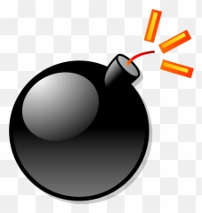 Bomb Svg Clear Background - Transparent Background Cartoon Bomb Png Emoji,Bomb Emoji Png