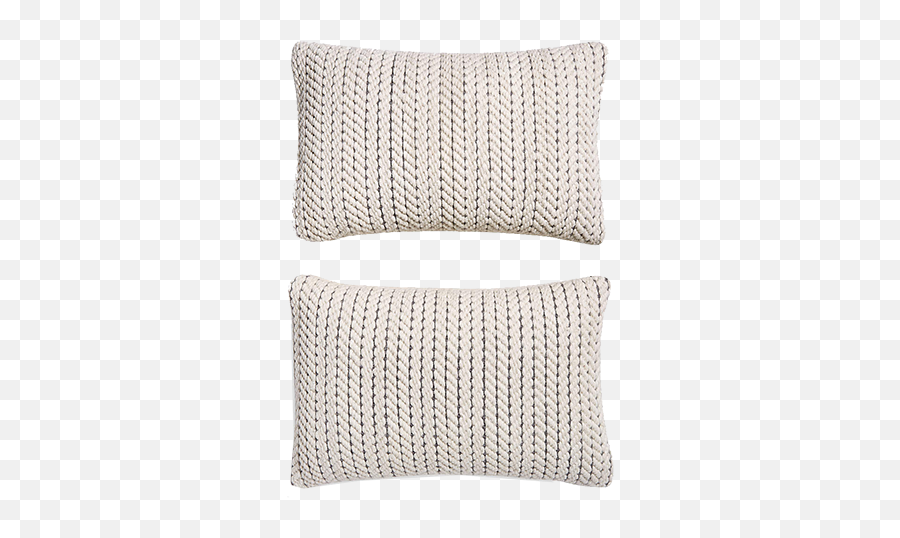 Byron Rope Weave Pillow Set Of - Solid Emoji,Customize Emoji Pillow