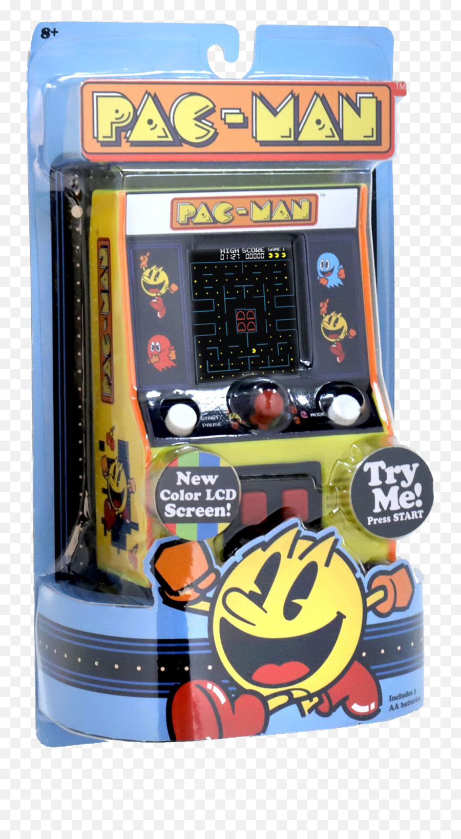 Pac - Basic Fun Arcade Classics Pac Man Color Lcd Screen Version 2 Mini Emoji,How To Make Pacman Emoticon On Fb